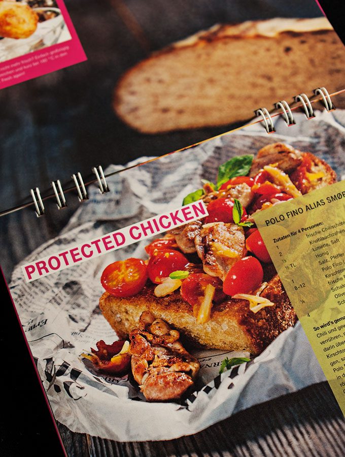 cyber kitchen - das ultimative hacker-kochbuch (deutsche telekom): protected chicken polo-fino alias smoerrebroed